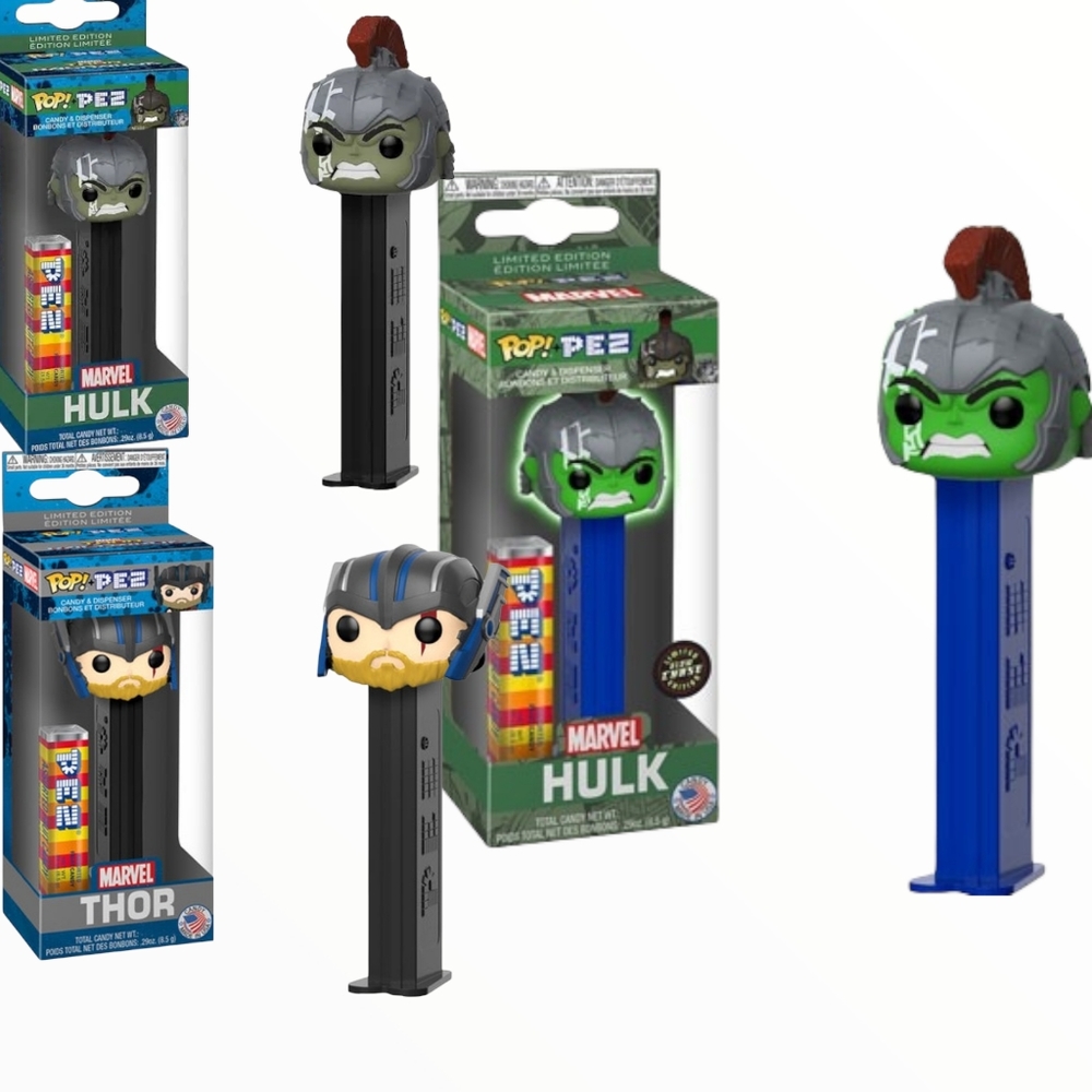 Limited Edition Marvel Funko Pop! PEZ Dispenser Sets RARE CHASE